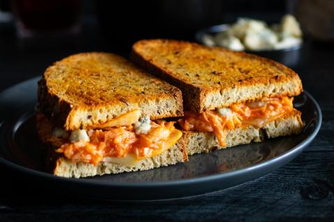Buffalo Chicken Grilled Cheese