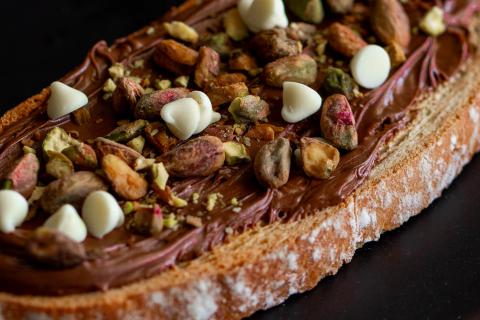 Pistachio Nutella Toast